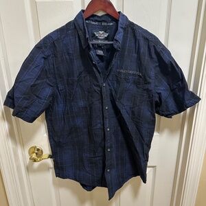 Harley-Davidson Riding Button Shirt Large